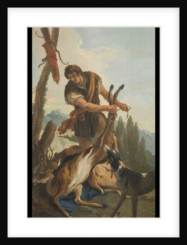Hunter with Deer, 1718 by Giovanni Battista (1696-1770) Tiepolo