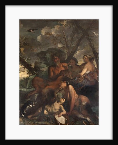 Thee feeding of Bacchus, Myth of Orpheus by Italian School