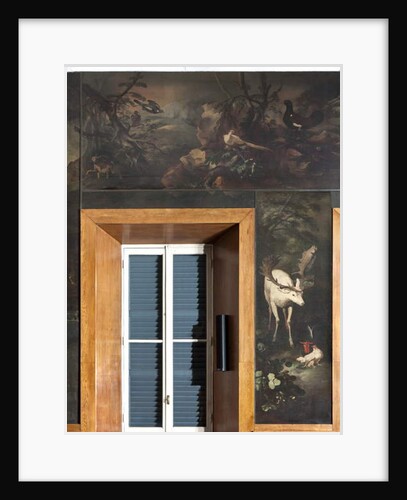 Reindeer, roosters and other animals, Myth of Orpheus by Italian School