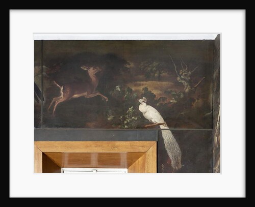 White peacock and roe deer, Myth of Orpheus by Italian School