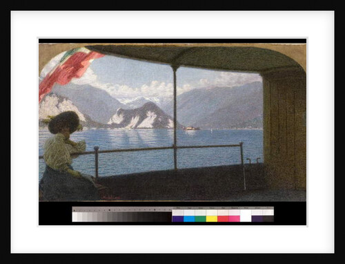 Boat on Lake Maggiore, 1915 by Angelo Morbelli