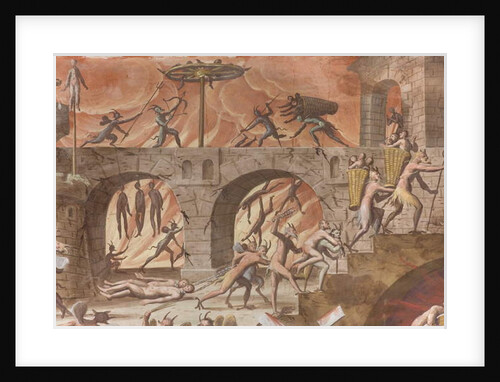 Hell, 1614 by Giovanni Mauro della (c.1575-1640) Rovere