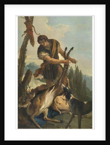 Hunter with Deer, 1718 by Giovanni Battista (1696-1770) Tiepolo