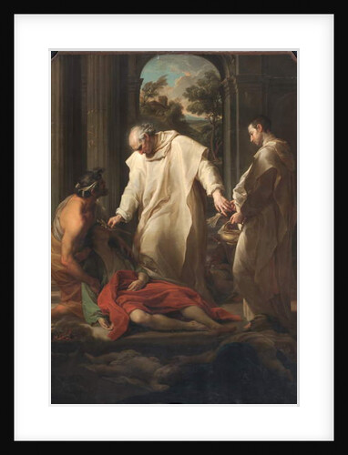 The Blessed Bernardo Tolomei Helping Plague Victims, 1745 by Pompeo Girolamo Batoni