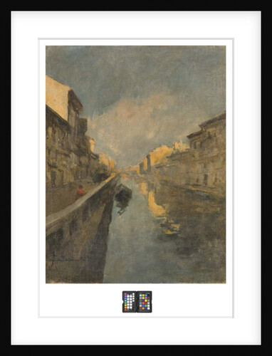 Naviglio, 1925 by Achille Cattaneo