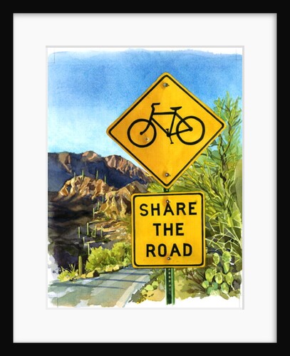 Share the Road, Gates Pass, 2004 by Lucy Masterman
