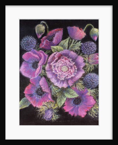 Anemones and thistles, 1998 by Margo Starkey