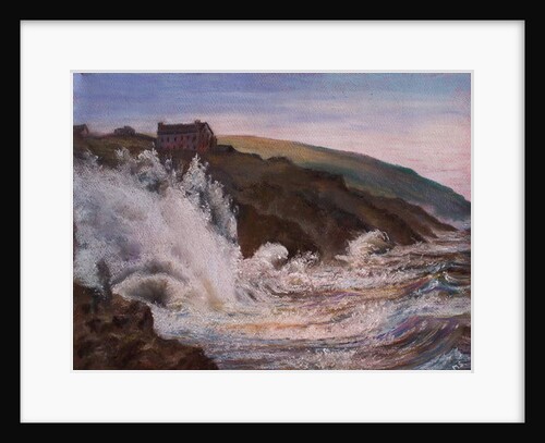 Raging Storm over Cornwall, 2018 by Margo Starkey