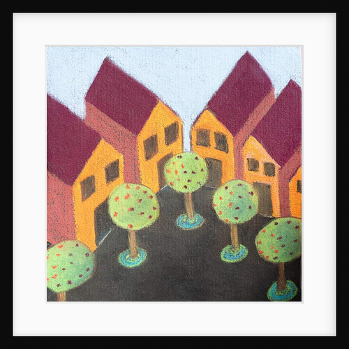 Four wooden houses by Margo Starkey