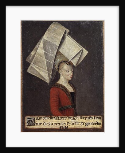 Portrait of Macée de Léodepart, wife of the French trader Jacques Coeur by French School