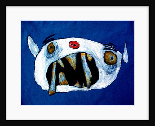 Monster with long teeth by Maylee Christie