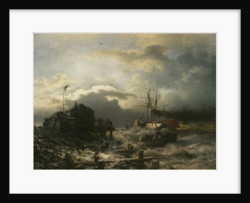 Off Ostend, 1859 by Andreas Achenbach