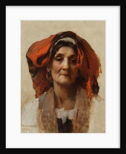 Head of an Italian Woman, 1887 by Frank Duveneck