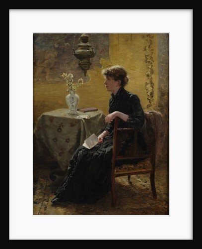 Lady in Black, 1889 by Hamilton Hamilton