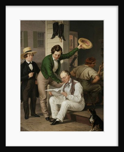 Reading the News, 1844 by Christian Mayr