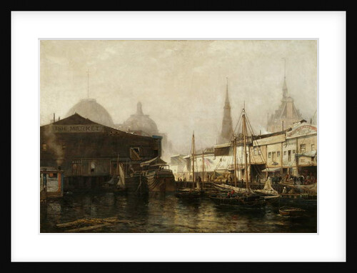 North River Pierhead, 1877 by Arthur Quartley