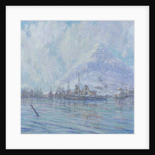 Harbor in Winter, 1924 by William H. Singer