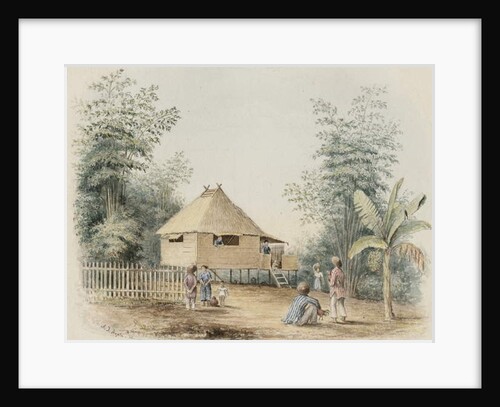 Native House Near Manila, 1842 by Alfred Thomas Agate