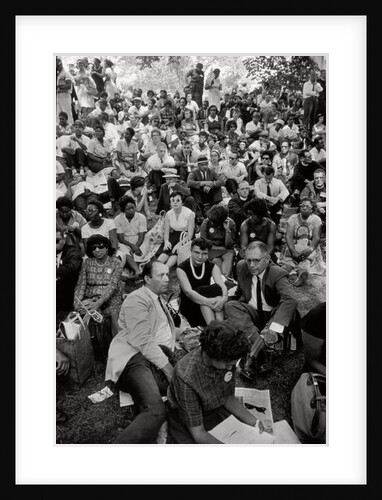 The March on Washington: A Crowd of Seated Marchers, 28th August 1963 by Nat Herz