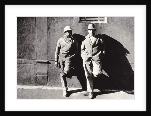 Two Workmen Against a Building, New York City, Untitled 43, c.1953-64 by Nat Herz