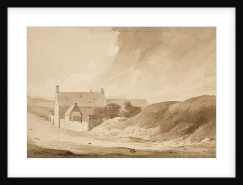No 8 Farme de la Haie Sainte from Mount St John, 1815 by Denis Dighton