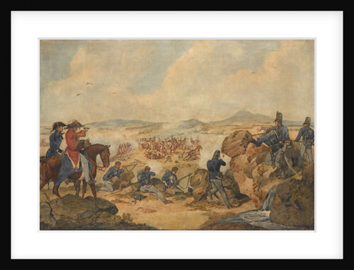 An action during the Peninsular War, with riflemen of 95th Regiment acting as snipers, c.1810 by Denis Dighton