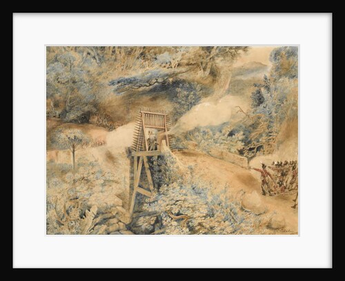 The 3rd West India Regiment fire on French troops at a bridge head, on the Ile de Cabret or Terre d'en Haut, April 1809, 1810 by John Eckstein