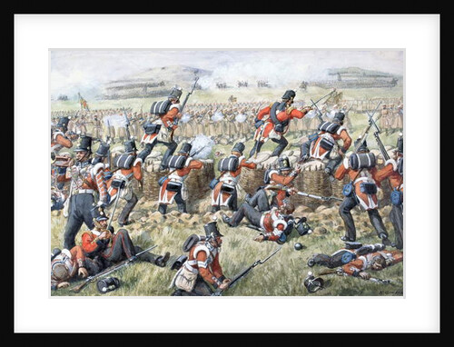 The 23rd Regiment Royal Welsh Fusiliers at the Battle of the Alma on 20th September, 1854 by Richard Simkin