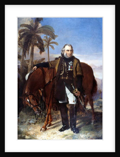 Lieutenant General Sir Charles Napier and his arab charger Red Rover, 1853 by Edwin Williams