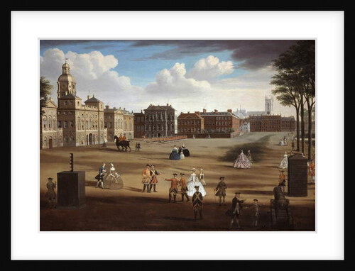 A View of the West Front of Horse Guards with the Treasury and Downing Street beyond, c.1758 by Samuel Wale