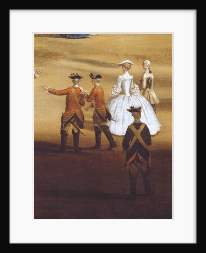Soldiers and a couple in Horseguards Parade, c.1758 by Samuel Wale