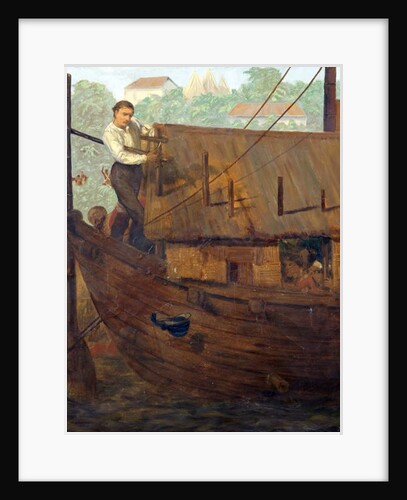 Mr William Fraser McDonnell earning the Victoria Cross at Arrah during the Indian Mutiny, 20th July 1857, c.1860 by Chevalier Louis-William Desanges