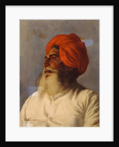 Ganda Singh, a Sikh chaprassee of Col Wilmer's topographical No.14 survey party, 1894 by Gertrude Ellen Burrard