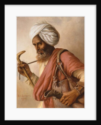 Hasan, water carrier to the artist and her husband at Simla in 1908 by Gertrude Ellen Burrard
