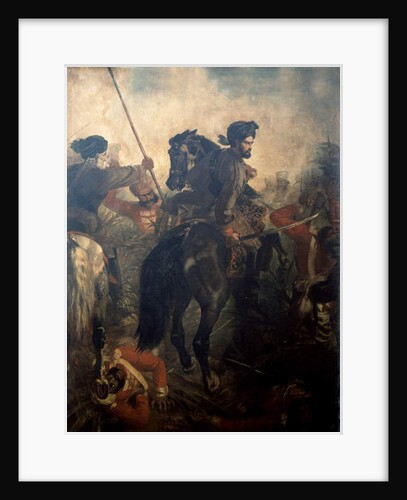 Captain Dighton MacNaghten Probyn at the Battle of Agra on 10th of October 1857, c.1860 by Chevalier Louis-William Desanges