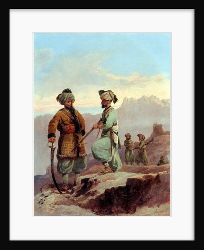 A Picket, 20th Punjab Regiment of Bengal Native Infantry, North West Frontier, c.1868 by Major General Walter Fane