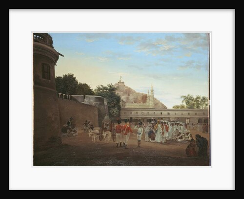 The Market Place of Trichinopoly, 1800 by Philip Le Couteur
