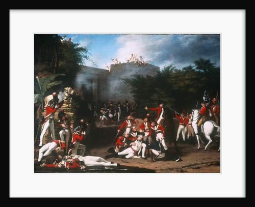 The Death of Colonel Moorehouse at the Storming of the Pettah Gate of Bangalore on 7th March 1791, 1793 by Robert Home