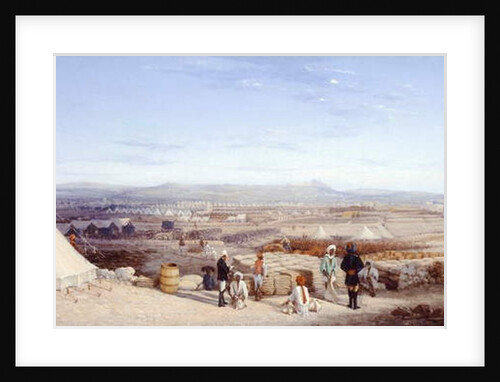 Indian Cavalry Camp, Malta, 1878 by Girolamo Gianni