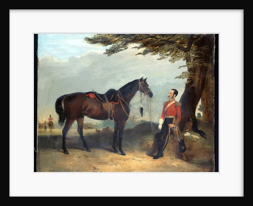 An unidentified officer of the 3rd Regiment of the Dragoon Guards, c.1850 by English School