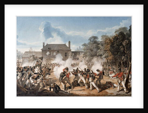 Defence of the Chateau de Hougoumont by the flank Company, Coldstream Guards 1815, 1815 by Denis Dighton