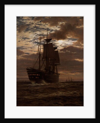 The Last Indian Troopship, HMS 'Malabar', 1881 by Charles Parsons Knight