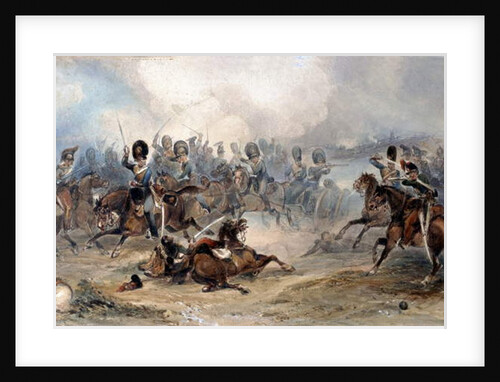 Captain Norman Ramsay, Royal Horse Artillery, Galloping his Troop Through the French Army to Safety at the Battle of Fuentes d'Onoro, 1811 by George Bryant Campion