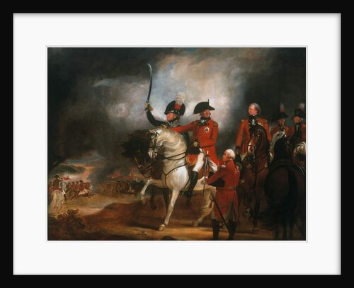 King George III and the Prince of Wales Reviewing the 3rd Regiment of the Dragoon Guards and the 10th Light Dragoons, c.1797 by William Beechey