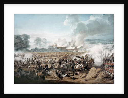 Attack on the British Squares by French Cavalry at the Battle of Waterloo, 1815 by Denis Dighton