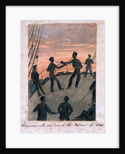 Amusements on board the Vulcan at sea, c.1854 by William Thomas Markham