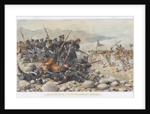 The last stand of the 44th East Essex Regiment at Gandamuk, 12th January 1842, 1915 by Richard Simkin