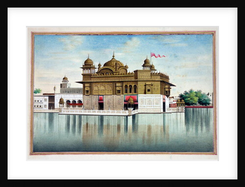 The Golden Temple at Amritsar by Indian School