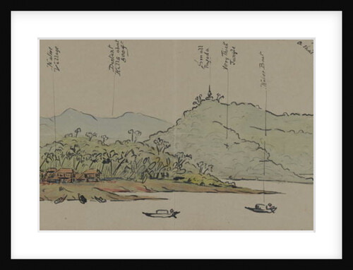 The Banks of the Irrawaddy, Burma, 1886 by English School