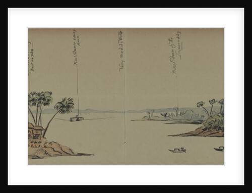 View on the River, 1886 by English School